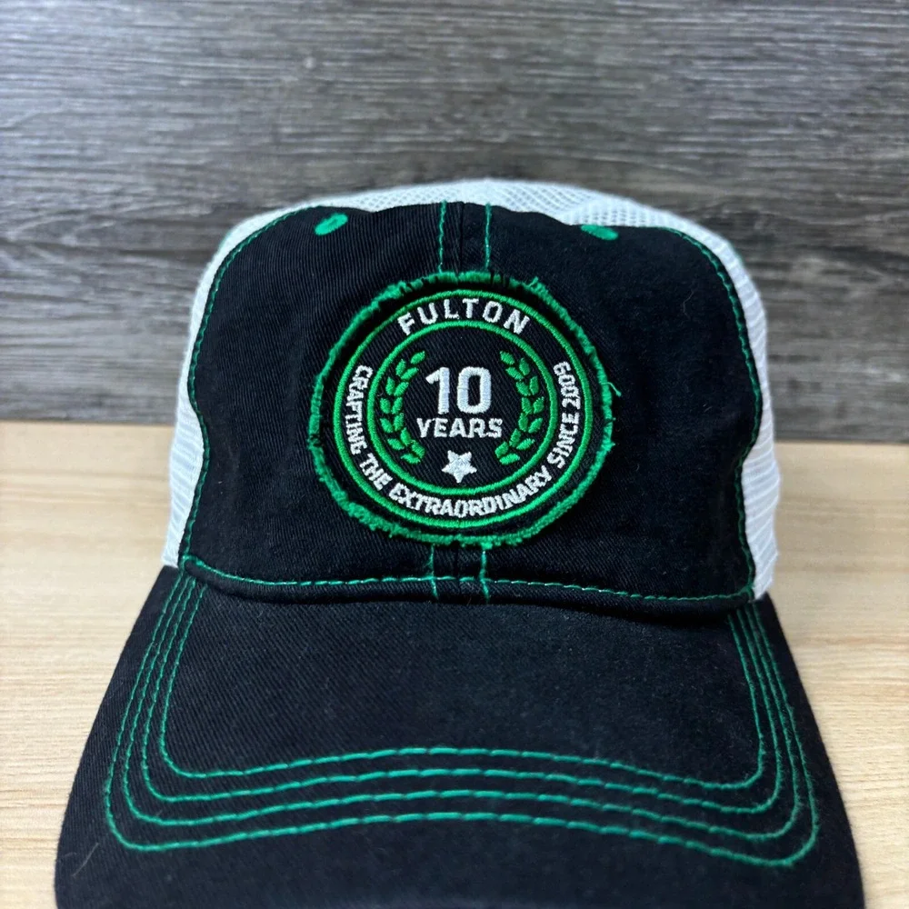 Fulton Beer‎ Hat Cap Snapback Black Green Brewery Minnesota Adjustable